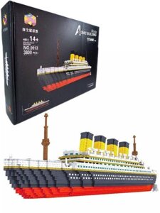 Конструктор из блоков Титаник Titanik model 9913 , 3800 микродеталей аналог лего