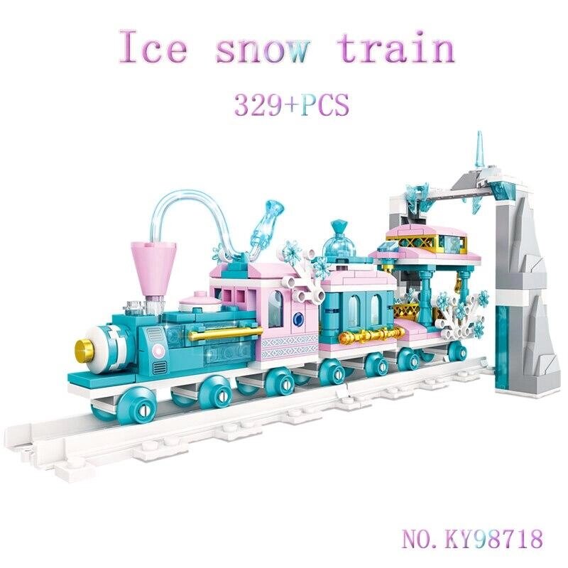 Конструктор KAZI 98718 Ледяной снежный поезд, 329 деталей от компании Интернет магазин детских игрушек Ny-pogodi. by - фото 1