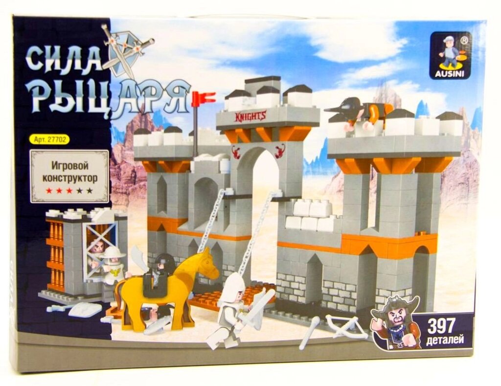 Конструктор Крепостные ворота из серии Сила рыцаря 27702 Ausini 397 деталей аналог Лего (LEGO) от компании Интернет магазин детских игрушек Ny-pogodi. by - фото 1