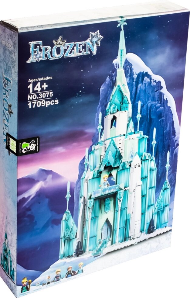 Конструктор Ледяной замок 3075 копия LEGO Disney Frozen 43197 серия Принцессы Дисней, 1709 дет., 9 фигурок от компании Интернет магазин детских игрушек Ny-pogodi. by - фото 1