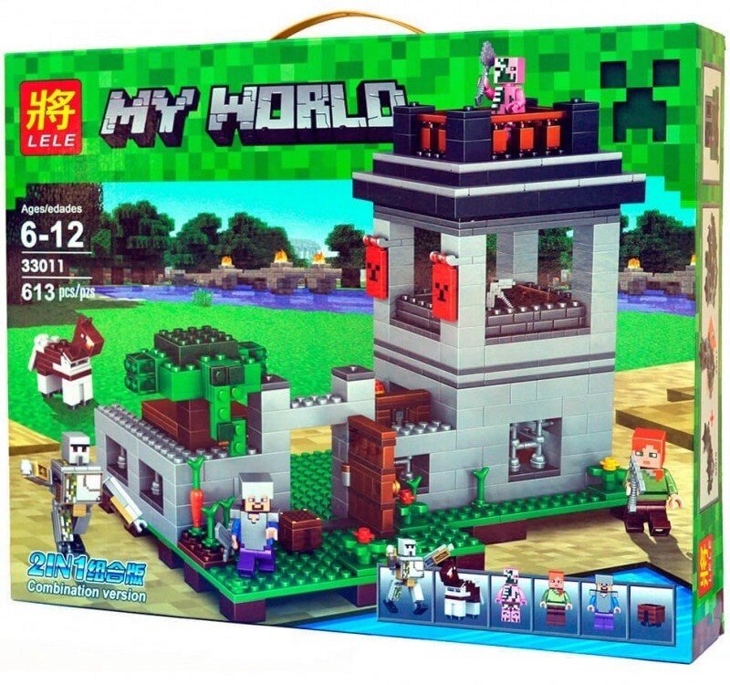 Конструктор Lele 33011 Крепость с Големом (аналог Lego Майнкрафт, Minecraft), 613 дет от компании Интернет магазин детских игрушек Ny-pogodi. by - фото 1