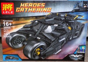 Конструктор Lele 34005 аналог LEGO The Tumbler 76023 Batman Batmobile Супер Герои Бэтмен Тумблер Бэтмобиль