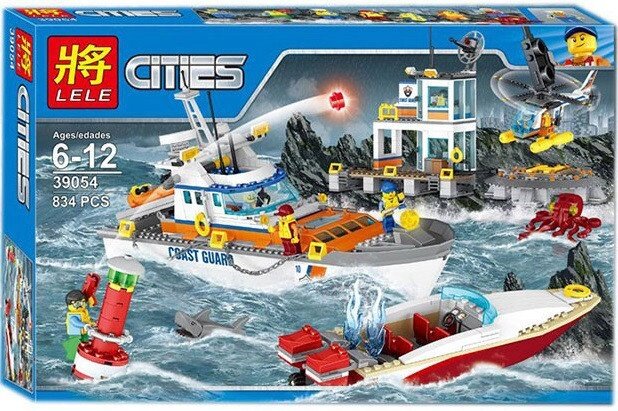 Конструктор Lele Cities 39054 Штаб береговой охраны (аналог Lego City 60167) 834 д от компании Интернет магазин детских игрушек Ny-pogodi. by - фото 1
