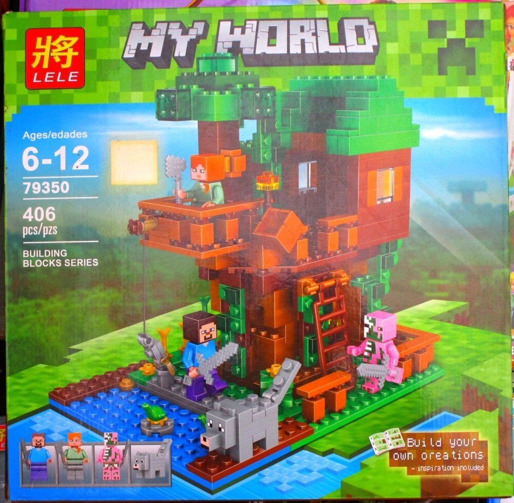 Конструктор Lele Minecraft 79350 "Домик у реки", 406 деталей от компании Интернет магазин детских игрушек Ny-pogodi. by - фото 1