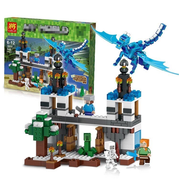 Конструктор LELE синий дракон Micro World Майнкрафт 548 деталей (Minecraft 79253) от компании Интернет магазин детских игрушек Ny-pogodi. by - фото 1