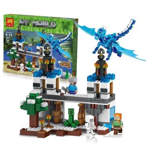 Конструктор LELE синий дракон Micro World Майнкрафт 548 деталей (Minecraft 79253)