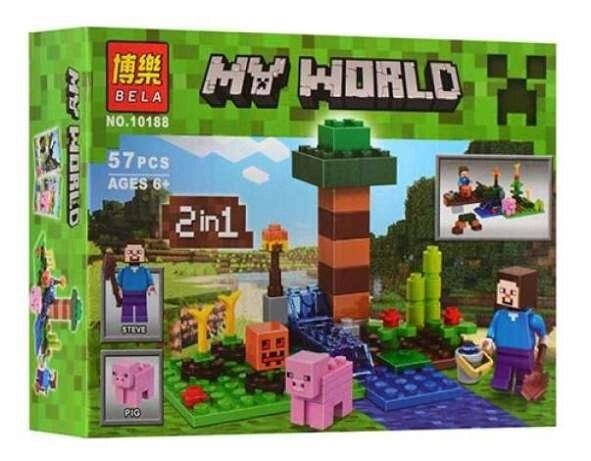 Конструктор Майнкрафт Minecraft Фермер Стив 10188, 57 дет., аналог Лего от компании Интернет магазин детских игрушек Ny-pogodi. by - фото 1