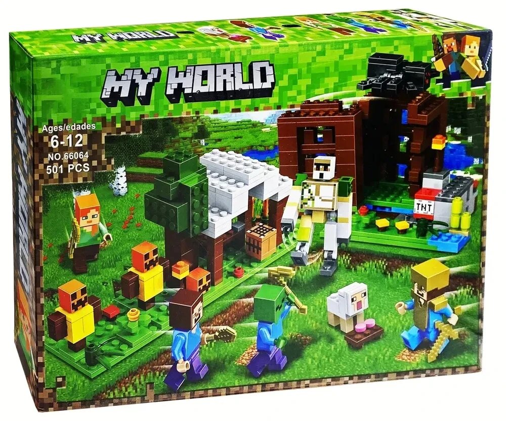 Конструктор My World 66064 Майнкрафт 501 деталь от компании Интернет магазин детских игрушек Ny-pogodi. by - фото 1