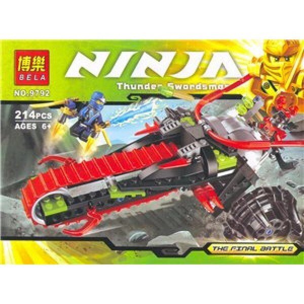 Конструктор Ninja Bela 9792 Воин на мотоцикле 214 деталей от компании Интернет магазин детских игрушек Ny-pogodi. by - фото 1