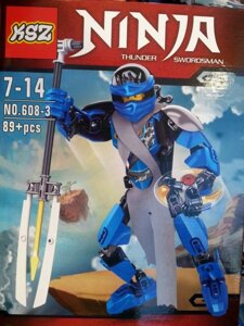 Конструктор ninja синий ниндзя 608-3