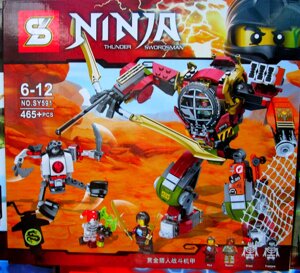 Конструктор Ninjago «Робот Ронина» SY591 аналог лего 70592 Bela 10525