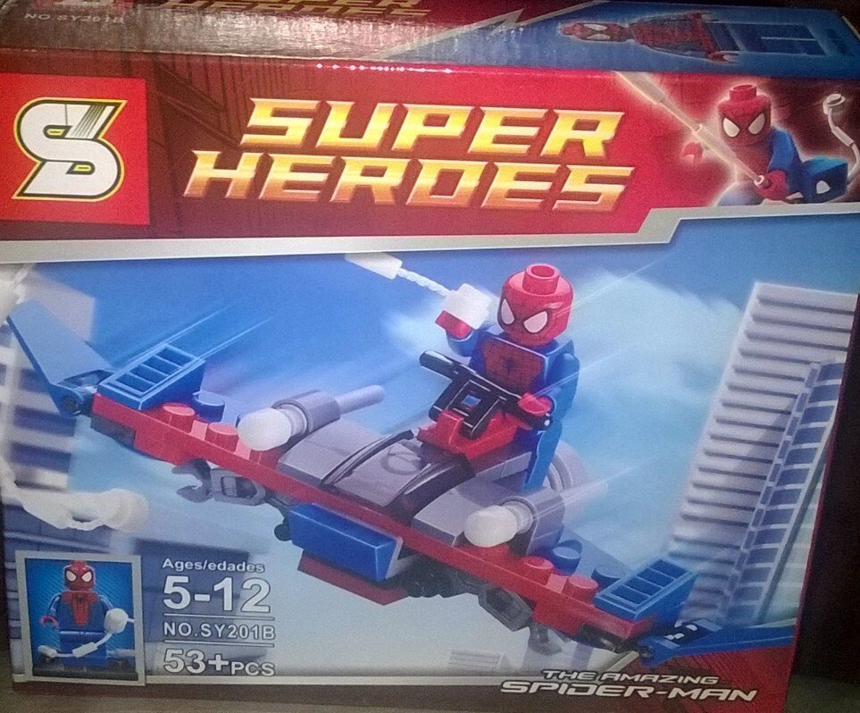 Конструктор "SZ" серии "SUPER HEROES / Супер герои" мод. SY201 "Spiderman/ Человек паук" от компании Интернет магазин детских игрушек Ny-pogodi. by - фото 1
