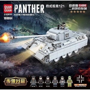 Конструктор "Танк Пантера"Panther», 990 дет, 100064 Quanguan