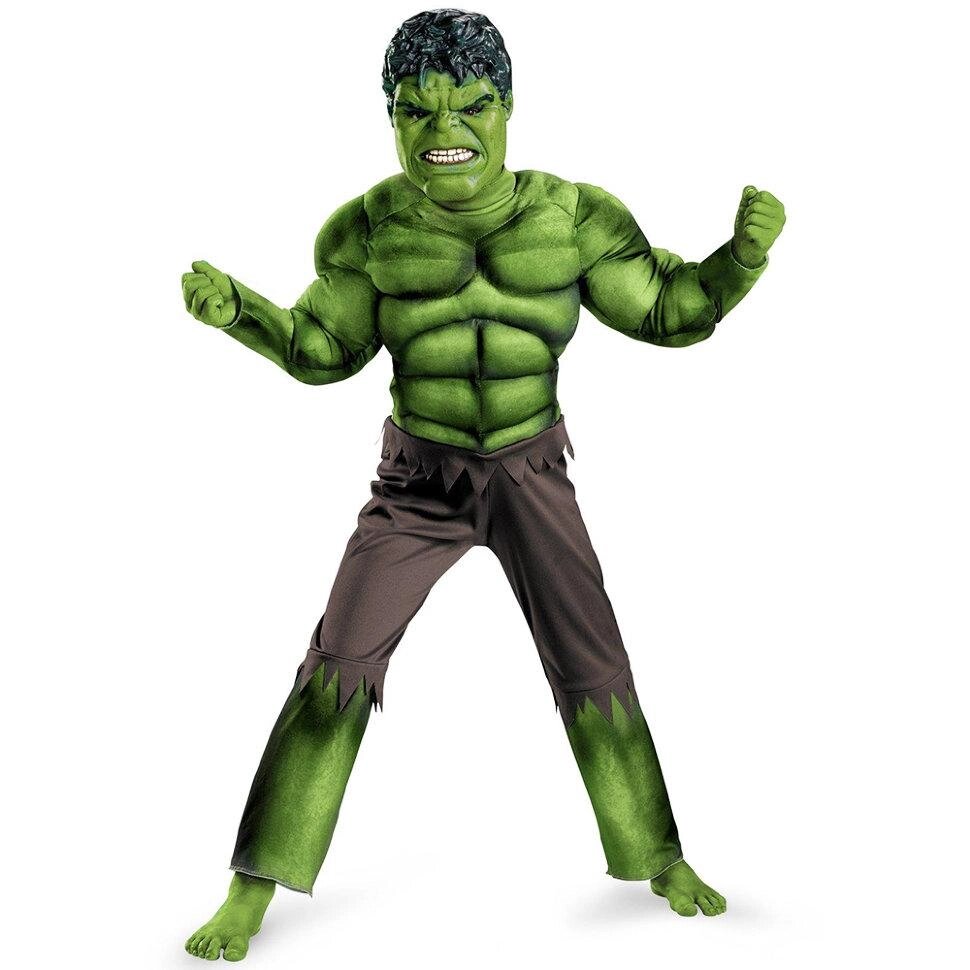 Костюм детский Халк Hulk Avengers Muscle с мышцами от компании Интернет магазин детских игрушек Ny-pogodi. by - фото 1