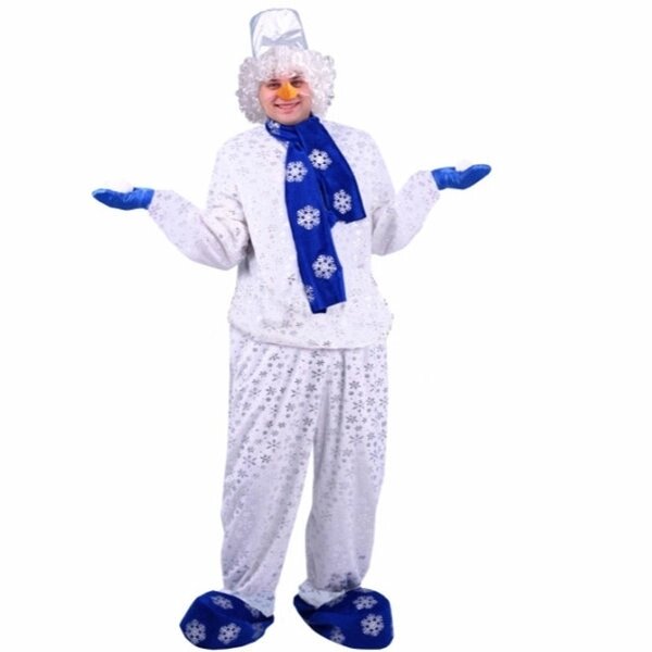 Костюм карнавальный для взрослых Снеговик 5002 к-19 от компании Интернет магазин детских игрушек Ny-pogodi. by - фото 1
