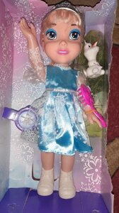 Кукла Эльза "Холодное сердце" Disney Frozen со снеговиком Олаф поет песню 35 см арт. 368