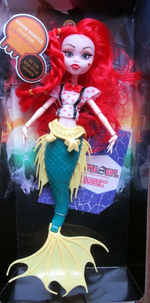 Кукла монстр хай русалка на шарнирах WZ-8A от компании Интернет магазин детских игрушек Ny-pogodi. by - фото 1