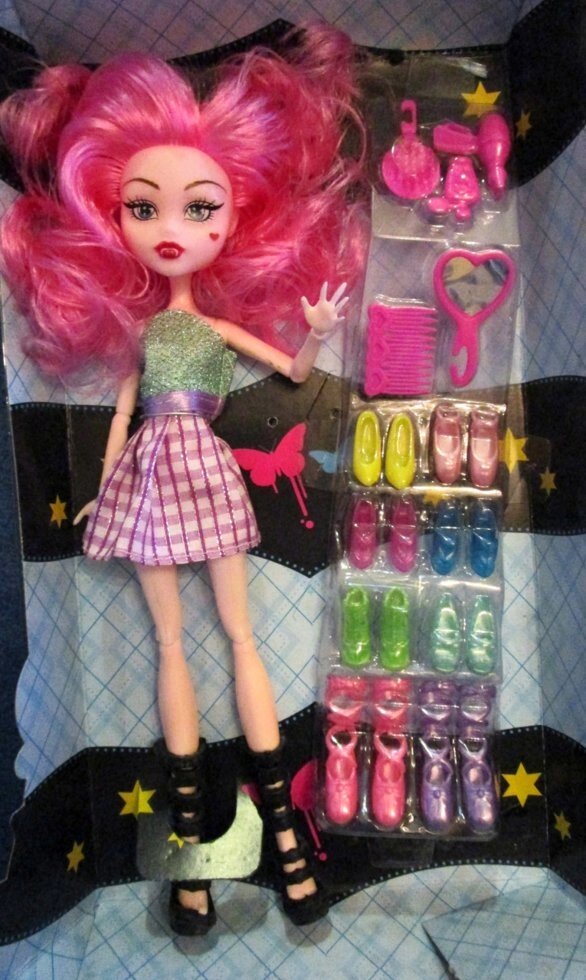 Кукла монстр хай  шарнирная с обувью и аксессуарами от компании Интернет магазин детских игрушек Ny-pogodi. by - фото 1