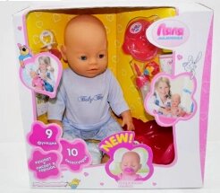 Кукла пупс  аналог Baby Born 9 функций 8001-10R от компании Интернет магазин детских игрушек Ny-pogodi. by - фото 1