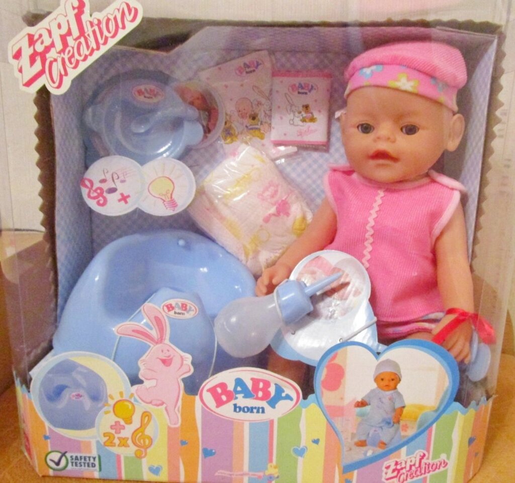 Кукла пупс  аналог  Baby Born от компании Интернет магазин детских игрушек Ny-pogodi. by - фото 1