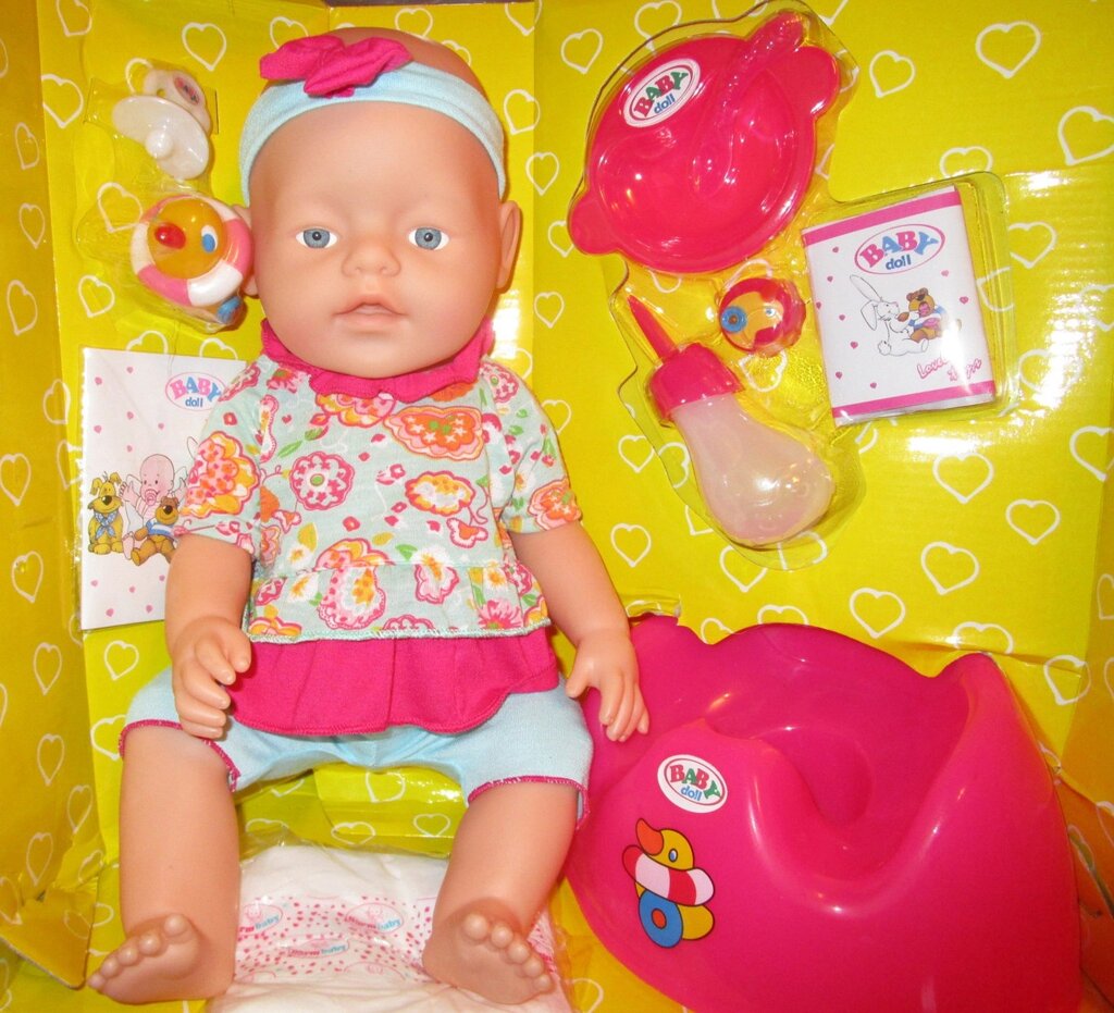 Кукла - пупс BABY DOLL (БЕБИ ДОЛЛ) аналог Baby born 058-8 от компании Интернет магазин детских игрушек Ny-pogodi. by - фото 1