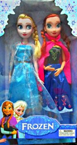 Куклы «Холодное сердце» Frozen Эльза и Анна 37см, шарнирные.