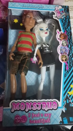 Куклы монстры хай мальчик и двочка на шарнирах с аксессуарами JF488