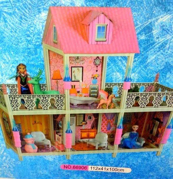 Кукольный домик "холодное сердце" 112"100"44 с куклами от компании Интернет магазин детских игрушек Ny-pogodi. by - фото 1