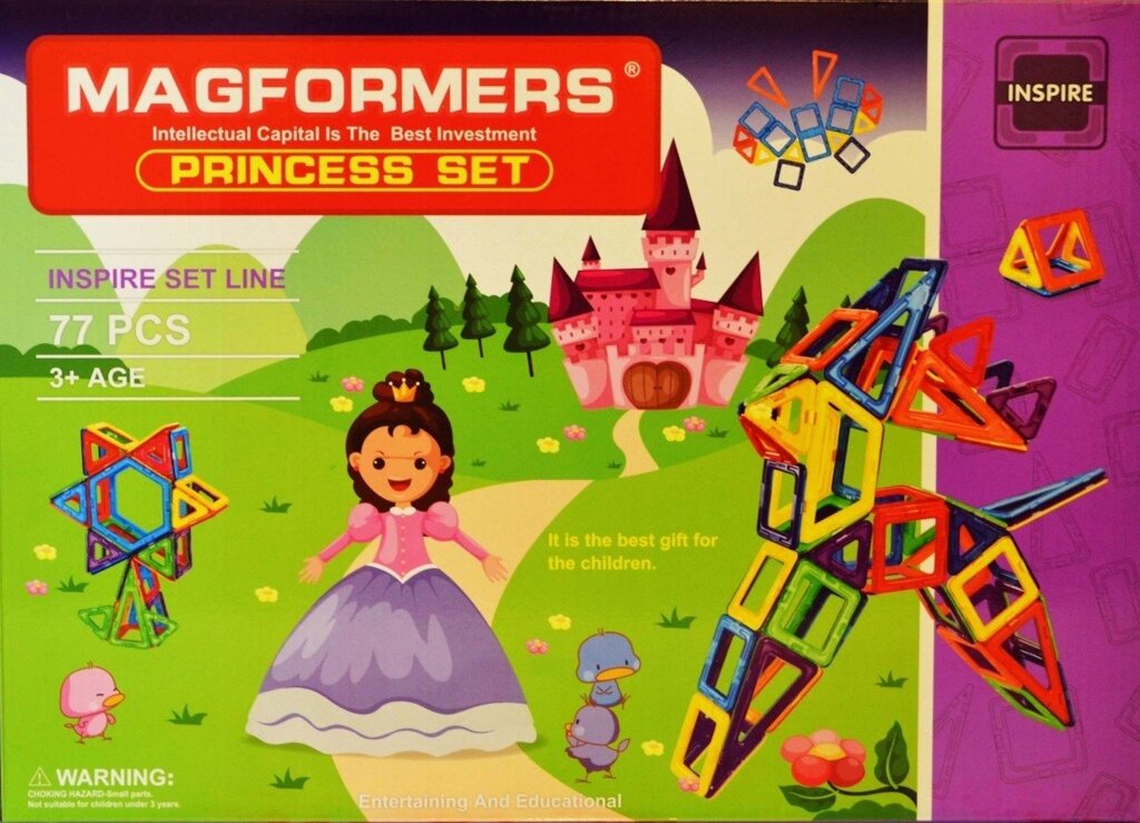 Магнитный конструктор MAGFORMERS Princess Set 77 деталей от компании Интернет магазин детских игрушек Ny-pogodi. by - фото 1