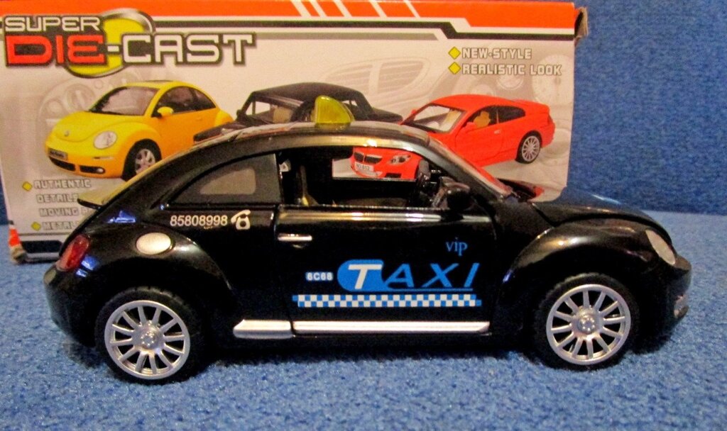 Машинка музыкальная железная TAXI Volkswagen от компании Интернет магазин детских игрушек Ny-pogodi. by - фото 1