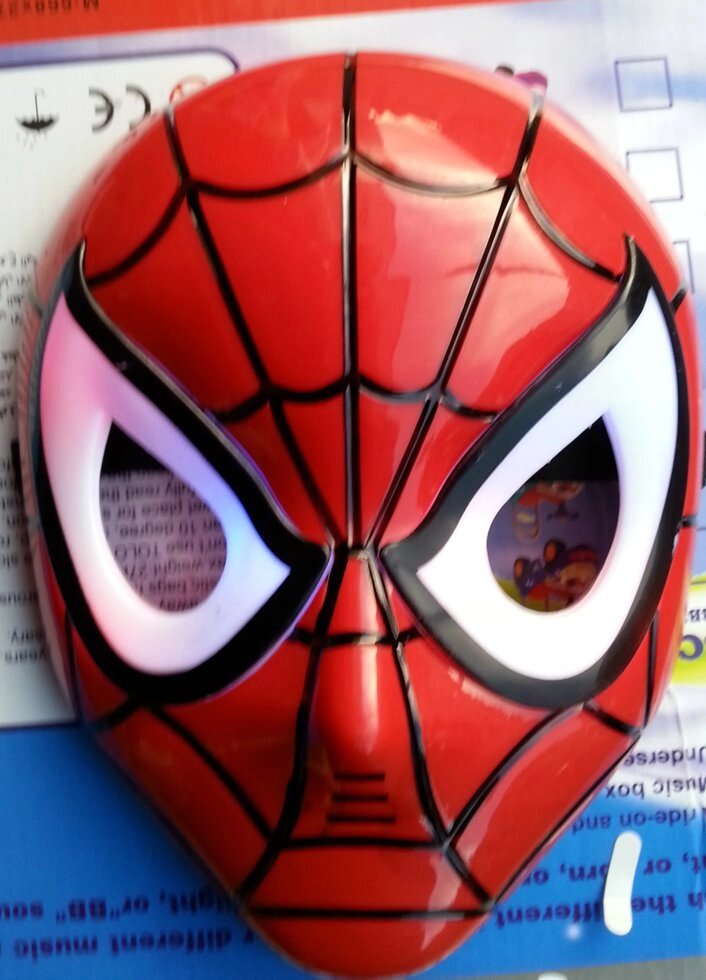Маска человека-паука SPIDER MAN (свет.) отличного качества !!! от компании Интернет магазин детских игрушек Ny-pogodi. by - фото 1
