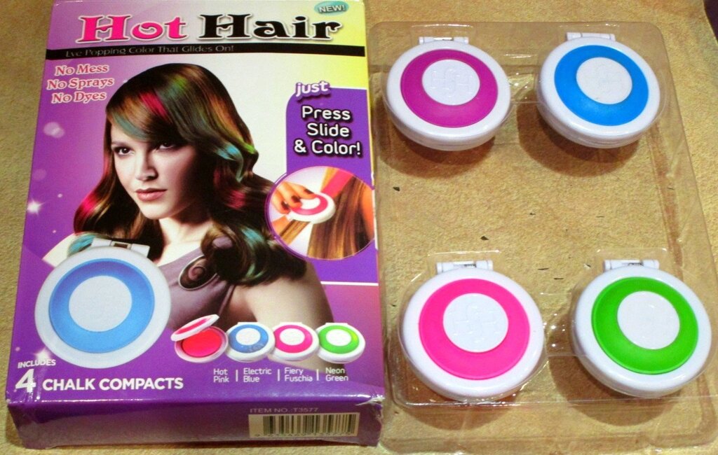 Мелки для волос цветные Hot Huez (Хот Хьюз) от компании Интернет магазин детских игрушек Ny-pogodi. by - фото 1