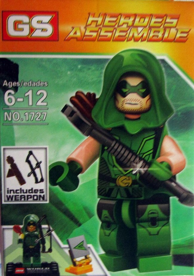 Мини фигурка лего (lego) green arrow ( зеленая стрела ) от компании Интернет магазин детских игрушек Ny-pogodi. by - фото 1
