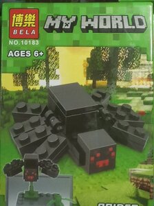 Мини фигурка майнкрафт (MineCraft) минифигурка паук spider детский конструктор bela 10183 аналог Лего (Lego)