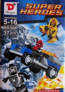 Мини фигурка минифигурка лего (lego) человек паук на машине 804