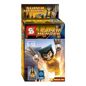 Минифигурка-аналог LEGO Marvel Супергерои: Россомаха арт. SY180-3