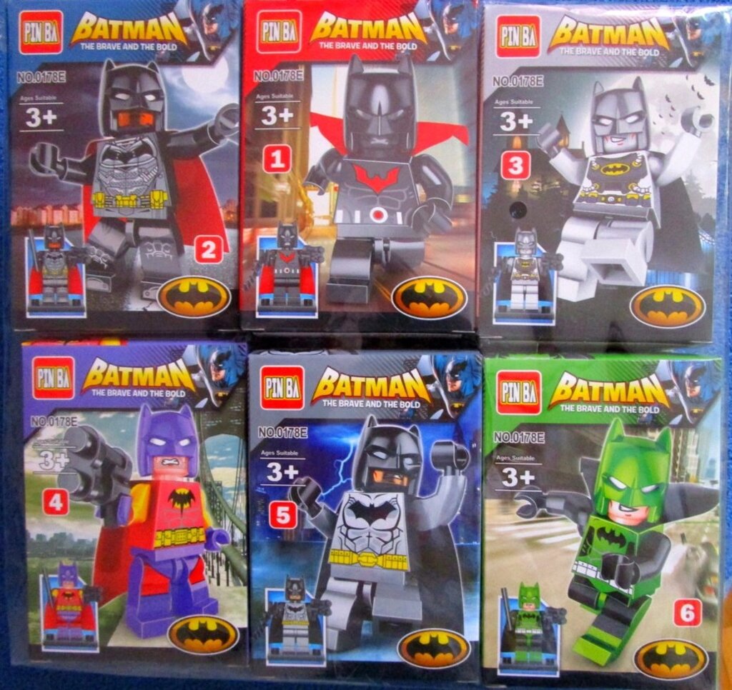 Минифигурки-аналог LEGO Супергерои Batman от компании Интернет магазин детских игрушек Ny-pogodi. by - фото 1