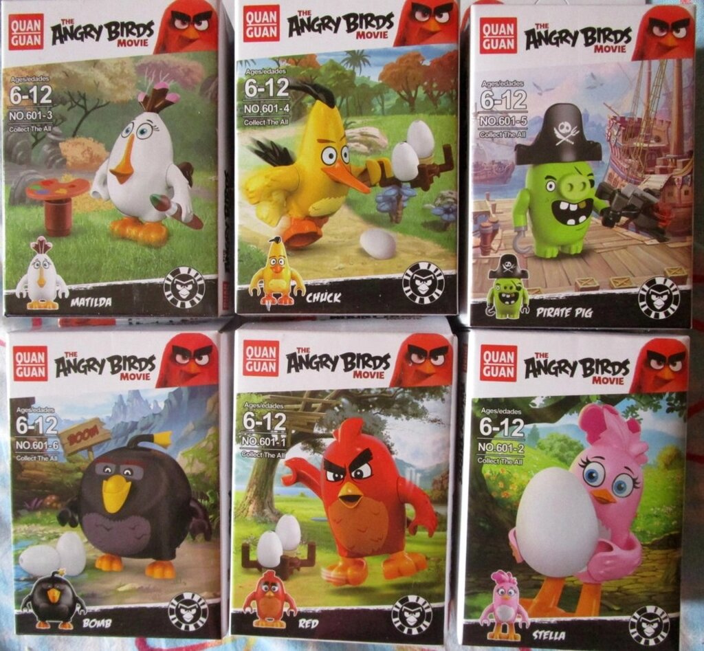 Минифигурки лего angry birds от компании Интернет магазин детских игрушек Ny-pogodi. by - фото 1