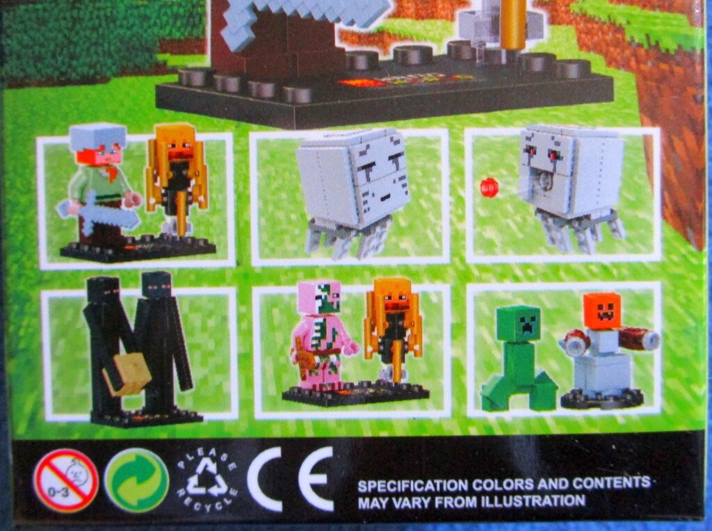 Минифигурки лего (lego) МАЙНКРАФТ ( MINECRAFT) разные виды фигурок от компании Интернет магазин детских игрушек Ny-pogodi. by - фото 1
