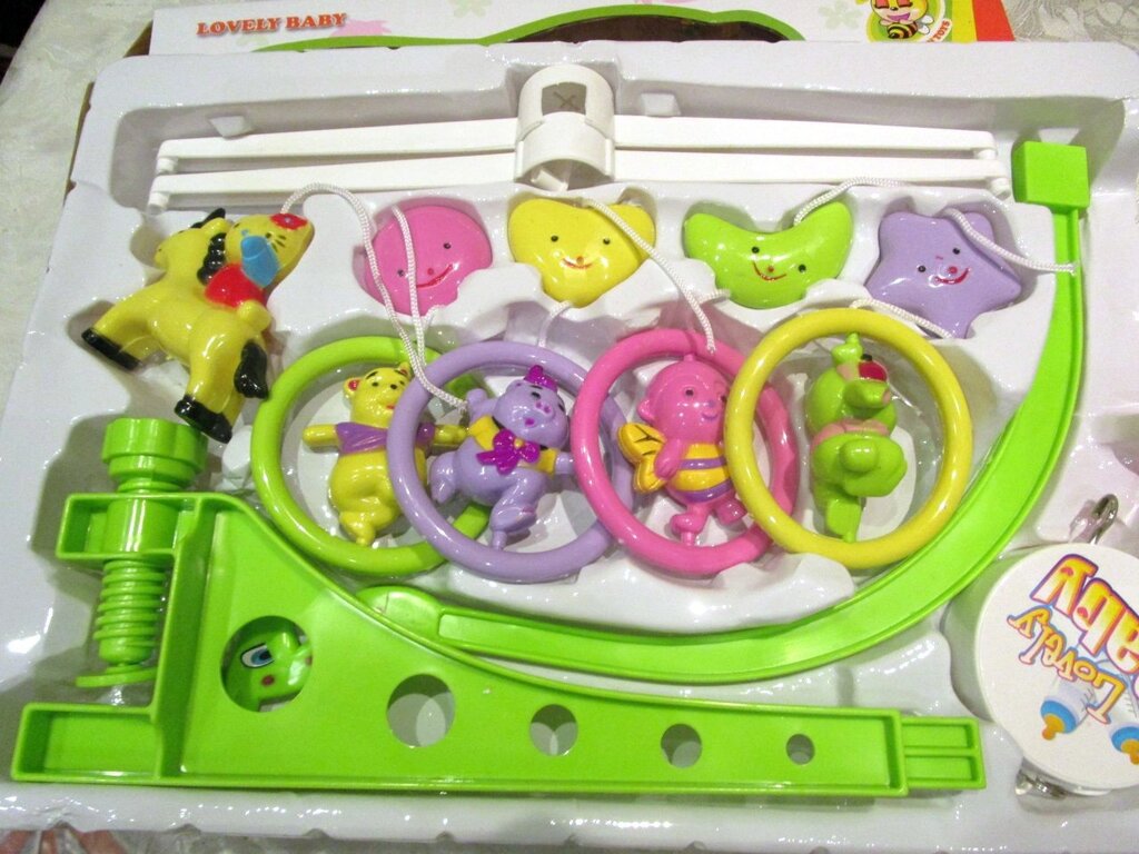 Музыкальная механическая каруселька на кроватку от компании Интернет магазин детских игрушек Ny-pogodi. by - фото 1