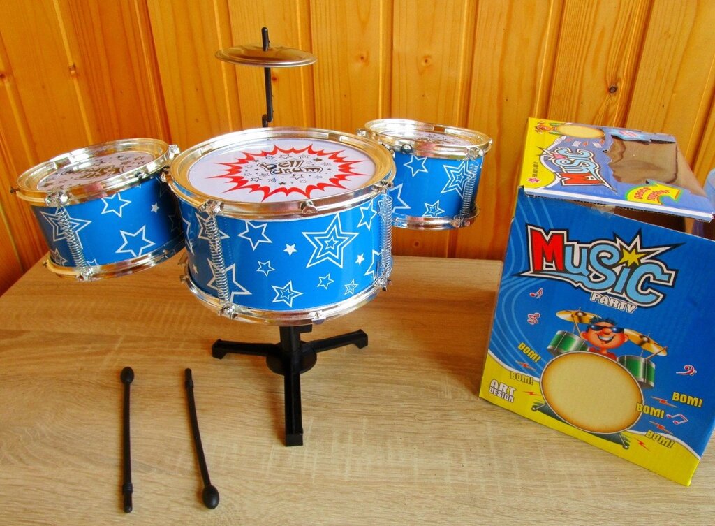 Музыкальные барабаны на стойке от компании Интернет магазин детских игрушек Ny-pogodi. by - фото 1