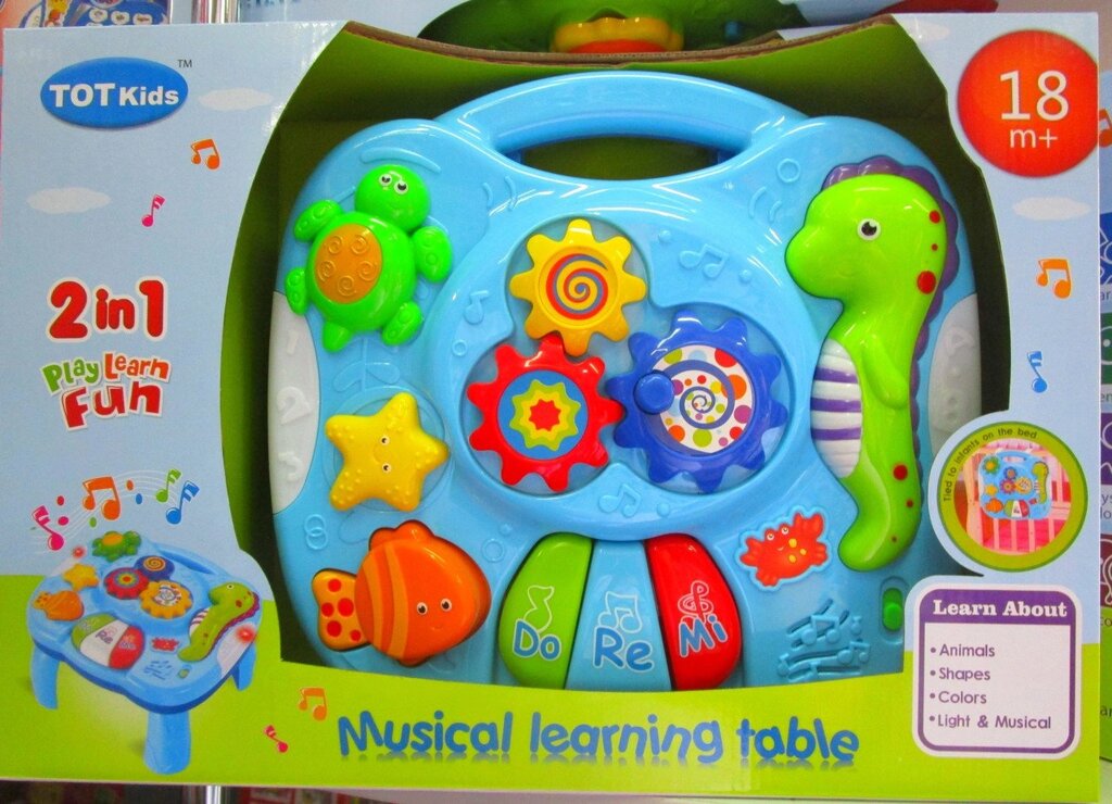 Музыкальный развивающий столик Tot Kids 1088 от компании Интернет магазин детских игрушек Ny-pogodi. by - фото 1