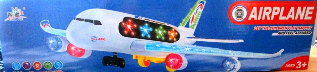 Музыкальный самолет (ездит+свет) от компании Интернет магазин детских игрушек Ny-pogodi. by - фото 1