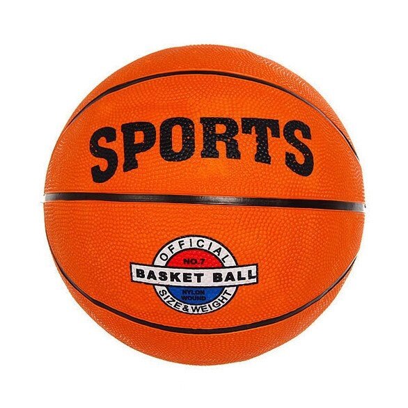 Мяч баскетбольный резиновый Sports № 7 от компании Интернет магазин детских игрушек Ny-pogodi. by - фото 1
