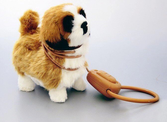 Мягкая  интерактивная собака на поводке, ходит, муз. от компании Интернет магазин детских игрушек Ny-pogodi. by - фото 1