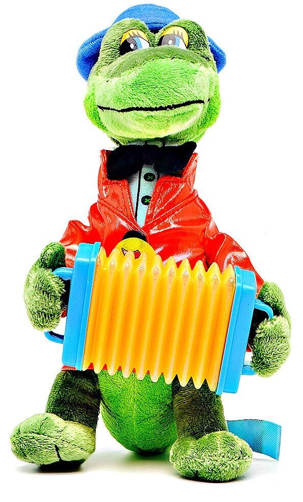 Мягкая музыкальная игрушка "крокодил Гена" 30 см от компании Интернет магазин детских игрушек Ny-pogodi. by - фото 1