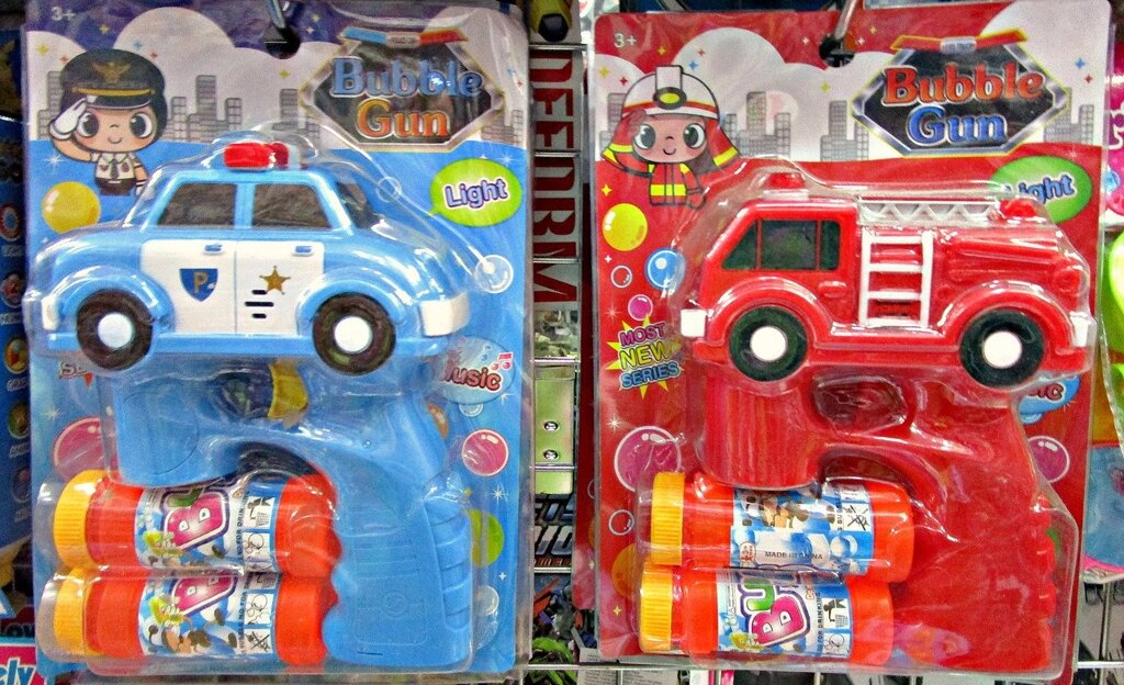 Мыльные пузыри пистолет полиция и скорая  на батарейках от компании Интернет магазин детских игрушек Ny-pogodi. by - фото 1