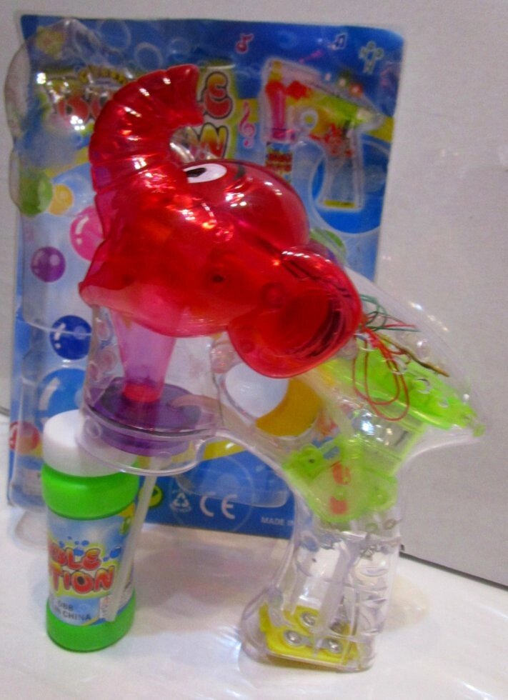 Мыльные пузыри-пистолет  слоник свет. муз. от компании Интернет магазин детских игрушек Ny-pogodi. by - фото 1
