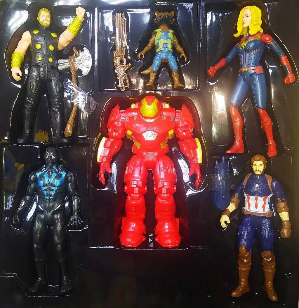 Набор 6 фигурок "Мстители" Халкбастер и супергерои от компании Интернет магазин детских игрушек Ny-pogodi. by - фото 1