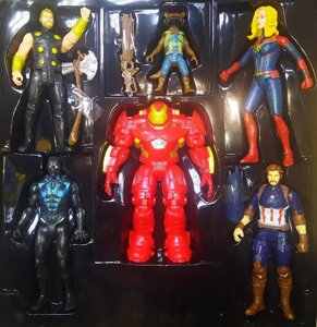 Набор 6 фигурок "Мстители" Халкбастер и супергерои